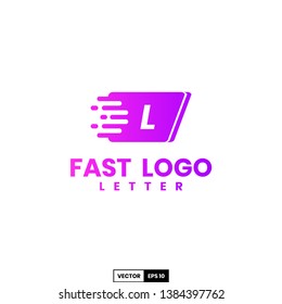 Fast logo letter L, design inspiration vector template for any purpose logo