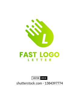 Fast logo letter L, design inspiration vector template for any purpose logo