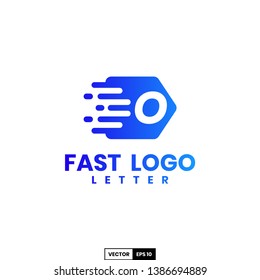 Fast logo letter O, design inspiration vector template for any purpose logo