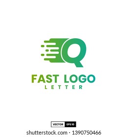 Fast logo letter Q, design inspiration vector template for any purpose logo