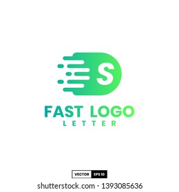 Fast logo letter S, design inspiration vector template for any purpose logo