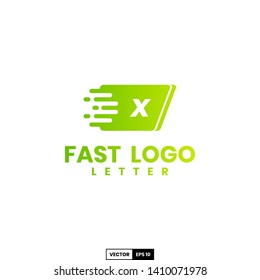 Fast logo letter X, design inspiration vector template for any purpose logo
