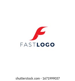 Schnelles Logo, einfaches und modernes Design