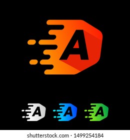 A Fast Logo, A Speed Logo, Vector, Illustration.
