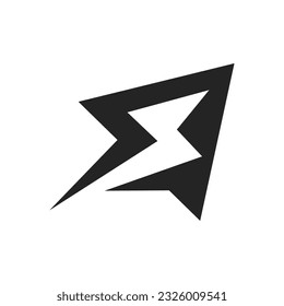 plantilla de logotipo rápido. Identidad de la marca Ilustración de iconos. Ilustración aislada y plana. Gráfico vectorial