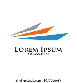 Fast logo template. Vector illustration