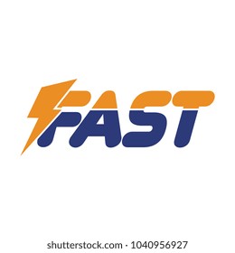 Fast logo vector