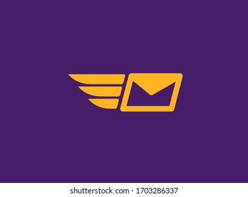 Fast mail delivery service logo design