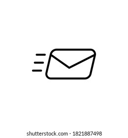 icono de correo rápido. símbolo de icono de correo electrónico vectorial aislado