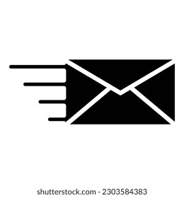Fast mail icon line design template illustration isolated