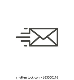 Fast mail icon logo