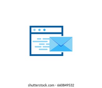 Fast Mail Icon Logo Design Element