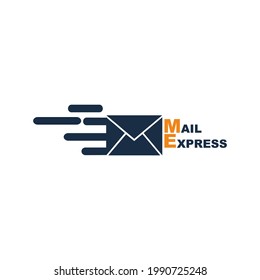 plantilla de diseño de logotipo de correo rápido