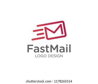 Fast Mail Logo Vector Design Template