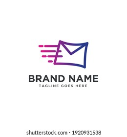 Fast Mail Logo Vetor Template. EPS10.