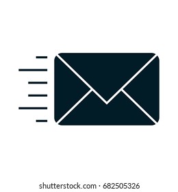 fast mail and message - Simple icon