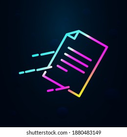 Fast mail nolan icon. Simple thin line, outline vector of speed icons for ui and ux, website or mobile application