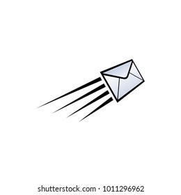 Fast mail template vector