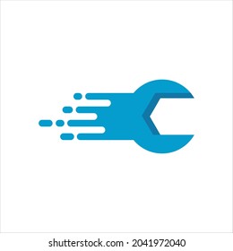 Fast maintenance vector logo template