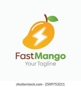 Schnelle Mango Logo Design-Vorlage. Gut für Unternehmen, Agentur, Gemeinschaft und Organisation