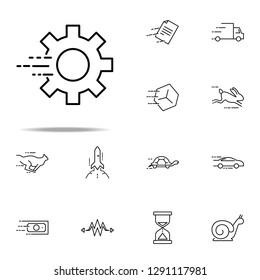 fast mechanism icon. Speed icons universal set for web and mobile