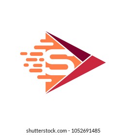 Fast Media Letter S Logo Template