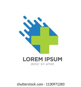 Fast Medic Logo Template Design Vector 