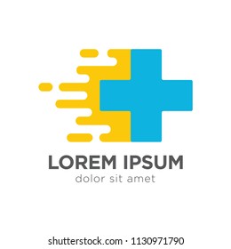 Fast Medic Logo Template Design Vector 