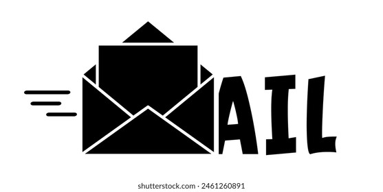 Fast message, e-mail, envelop pictogram. Contact us and social media network icons for business communication. Marketing chatting, messenger, mail, chat or talk. Send mail or letter with envelops. 