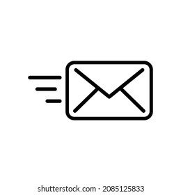 Fast Message icon in outline style