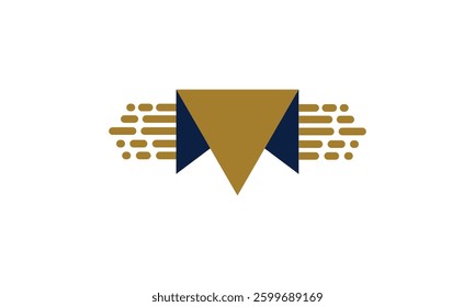 Fast message sending Letter logo design