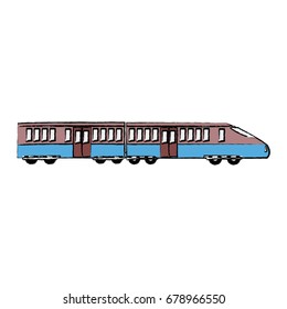 fast modern high speed train public transport of passengers