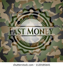 Fast Money camouflage emblem