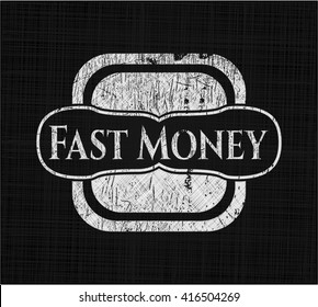 Fast Money chalkboard emblem