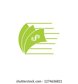 fast money dollar sheets design for finance logo