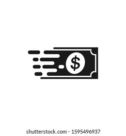 Fast money icon vector, Fast Cash logo template, Money logo designs