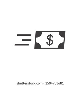 fast money icon vector logo template