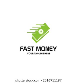 Fast money logo design. Illustration vector, suitable for your design need, logo, illustration, animation, etc.