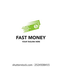 Fast money logo design. Illustration vector, suitable for your design need, logo, illustration, animation, etc.