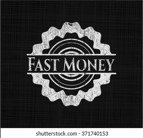 Fast Money written on a blackboard