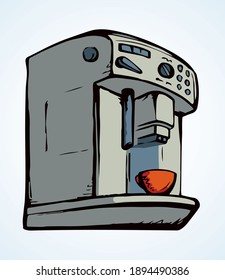 Fast morning hot drop stand on white backdrop. Freehand outline black ink hand drawn tasty flavor whip fresh meal logo pictogram sketchy in art modern doodle cartoon style pen on paper space for text