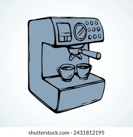 Fast morning hot drop stand on white backdrop. Freehand outline black ink hand drawn tasty flavor whip fresh meal logo pictogram sketchy in art modern doodle cartoon style pen on paper space for text