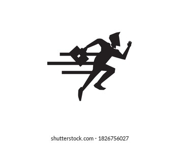 Schnellfahrer-Icon-Design. Logo-Design