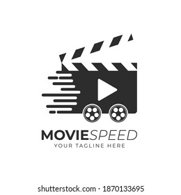 Fast Movie Logo, Cinema Logo Design Template