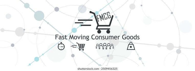 Fast Moving Consumer Goods text on white background