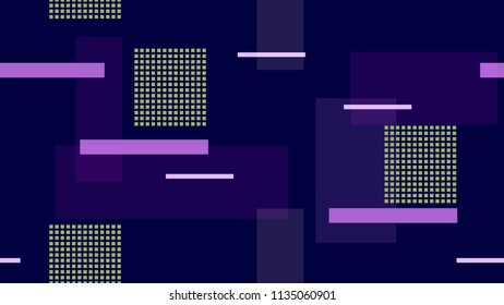 Fast Moving Night City, Speed Lines, Neon IT, Hi Tech Vector Background. Internet Technology Modern Geometric Polygon Pattern. Night Life, Moving Car Lights, Neon IT Futuristic Hi Tech Background