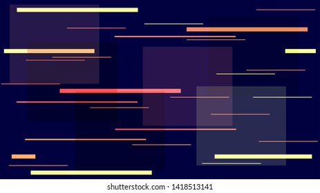 Fast Moving Night Lights, Speed Lines, Neon IT, Hi Tech Vector Background. Internet Technology Modern Geometric Polygon Pattern. Night Life, Racing Car Lights, Neon Futuristic Hi Tech Poster Texture