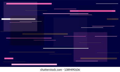 Fast Moving Street Lights, Speed Lines, Neon IT, Hi Tech Vector Background. Speed Internet Technology Geometric Polygon Pattern. Night Life, Moving Car Lights, Neon IT Futuristic Hi Tech Background