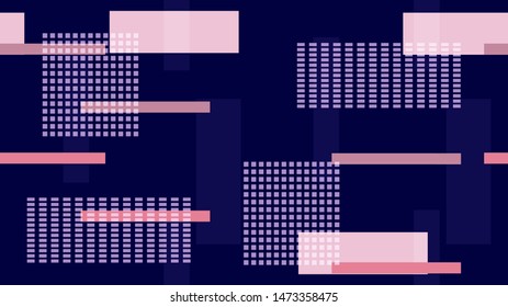 Fast Moving Street Lights, Speed Lines, Neon IT, Hi Tech Vector Background. Internet Technology Communication Funky Texture. Night City, Moving Car Lights, TV, Neon IT, Simple Hi Tech Background.