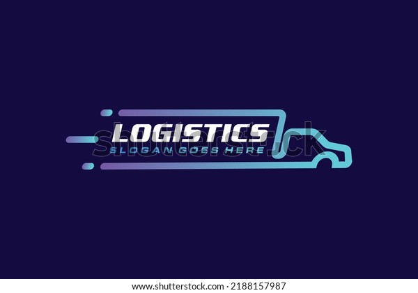 Fast Moving Truck Logo\
Design Vector